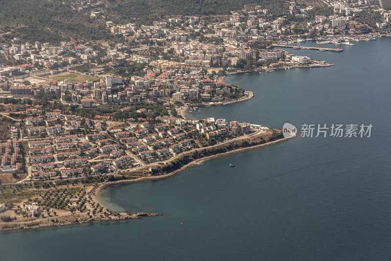 土耳其milas bodrum mugla附近的夏季小镇gulluk村海岸